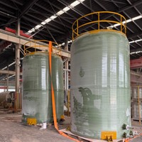 Réservoir de stockage d'acide chlorhydrique, d'oxygène liquide, d'ammoniac, d'eau, d'huile de transformateur - Dosage vertical