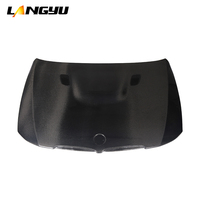 LANGyu 2005-2012 Pièces de carrosserie automobile, capot en fibre de carbone style M3 pour BMW Série 3 E90 Pre-Lci E90 LCI, couvre-capot moteur