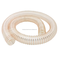 Tube télescopique en PU de 6 pouces 150 mm Super Flexible de 6mm d'épaisseur pour l'aspiration et la décharge d'air de poudre de poussière pour l'industrie