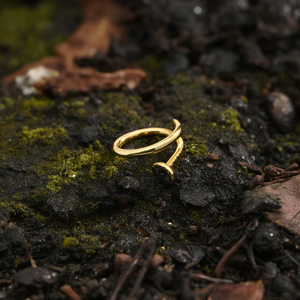 Anillo de Moda en Acero Inoxidable 316L con Baño de Oro PVD, Diseño Sostenible y Resistente - Product Image 3