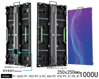 Écran LED Cailiang P3.91 intérieur/extérieur, panneaux vidéo 500x1000mm, luminosité 800cd, garantie 1 an