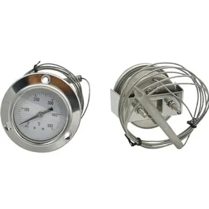 <span class=keywords><strong>Thermomètre</strong></span> capillaire à gaz Certeon avec boîtier en acier inoxydable 304, affichage analogique, utilisation au four jusqu'à <span class=keywords><strong>500</strong></span> <span class=keywords><strong>degrés</strong></span> - Product Image 2