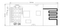 Module de transmission de données sans fil GT-24 2.4G NRF24L01+PA+LNA Portée 1100 m NRF24L01