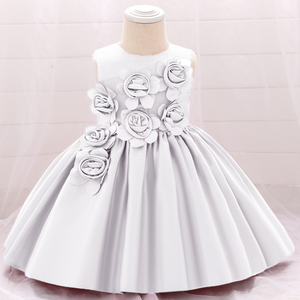 MQATZ Abito <span class=keywords><strong>da</strong></span> <span class=keywords><strong>Principessa</strong></span> per Bambine in Raso, Lunghezza al Ginocchio con Paillettes, <span class=keywords><strong>Vestito</strong></span> Elegante <span class=keywords><strong>da</strong></span> Cerimonia per Bambine L5068XZ - Product Image 3