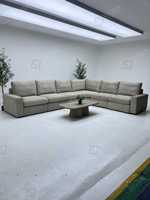Modernes Luxus-Innensofa Komfortables U-förmiges Modulares Stoffsofa für Wohnzimmer