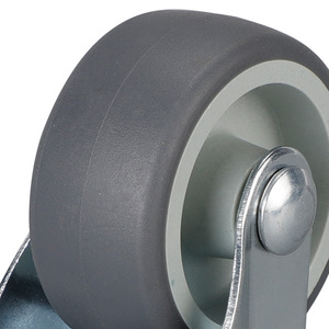 Swivel <b>Caster</b> <b>Wheels</b> TPR Rubber Soft Floor Protection Furniture <b>Casters</b> 50 65mm Installation Height No Brake Included - Product Image 3