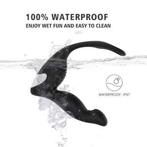 Masajeador de próstata masculino con anillo para pene, juguetes anales vibradores, 9 potentes patrones de vibración, inalámbrico para diversión con manos libres - Product Image 4