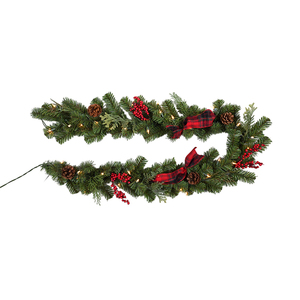 Guirnalda Artificial de Navidad con aguja de pino de mezcla de Pvc personalizada, guirnaldas navideñas artificiales de Pvc de 6 pies - Product Image 2