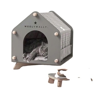 Solid Eco-Friendly Luxury Wooden Pet Cage Custom <b>Cat</b> House <b>Kennel</b> Wholesale Cheap Price Wood Furniture <b>for</b> Button Animal Living - Product Image 1