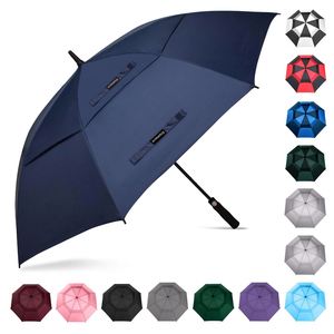 Parapluies de golf surdimensionnés à double auvent de 62 pouces, promotionnels et très demandés, avec logo personnalisé pour cadeaux clients - Product Image 2