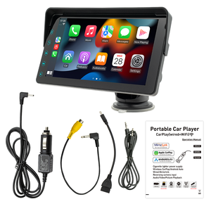 7 "Màn hình Xách Tay Xe MP5 Hỗ trợ không dây hoặc có dây Carplay Android Auto BT 7 màu ánh sáng mirrorlink Xe Máy nghe nhạc b5311 - Product Image 6