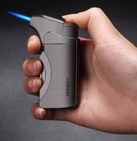 Cool 5 en un cigare Tobecco gaz butane torche à Jet rechargeable gonfler pli léger avec des outils de couteau