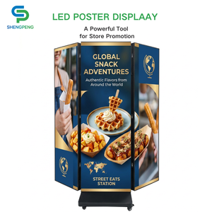 Señalización Digital y Pantallas Publicitarias, Pantalla LED para Carteles P1.86/P2/P2.5, Plegable de Doble Cara, Tríptico, 4K - Product Image 1