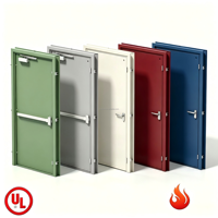 Puerta de Acero Contra Incendios con Clasificación de 180 Minutos, Resistente, Personalizable, para Salida de Emergencia en Escaleras, la Mejor Puerta de Acero Contra Incendios