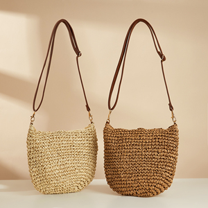 Sac de plage d'été pour femmes, sac à main <span class=keywords><strong>en</strong></span> crochet à la main, bandoulière longue, vente <span class=keywords><strong>en</strong></span> gros d'usine, sac messager pour femmes - Product Image 3