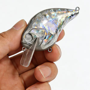 Señuelo flotante de ABS sin pintar Top Right JZ-7364 de 75 mm y 13.8 g para pesca de lubina, cebo duro para bricolaje en agua dulce con estampado dorado - Product Image 5