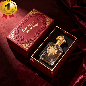 Boîte cadeau magnétique de luxe personnalisée pour parfum, soin de la peau, sérum, écologique, recyclable, imprimée à l'encre de soja, pour flacon noir certifié - Product Image 1
