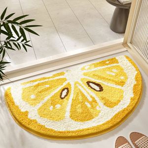 Modern Design <b>Small</b>-Sized Door <b>Mat</b> Quick-Drying Non-Slip Absorbent Flocking Strongly Absorbent Fresh Fruit for Home Kitchen - Product Image 2