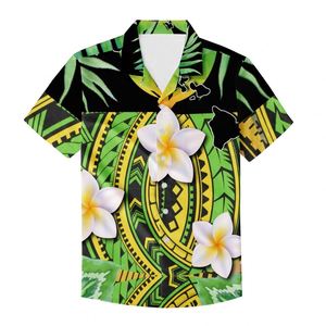 Hot Polinesiana Tradizione Tribale Floreale Hawaiian Stampato Camicie Da <span class=keywords><strong>Uomo</strong></span> Estate <span class=keywords><strong>Abbigliamento</strong></span> <span class=keywords><strong>Uomo</strong></span> per Gli Uomini Tropicale delle Parti Superiori Della Camicia Più Il Formato - Product Image 1