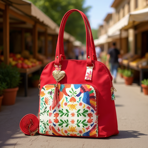 Bolso Tote de Yute Rojo para Mujer Fana Elora, la Mejor Idea de Regalo - Product Image 2