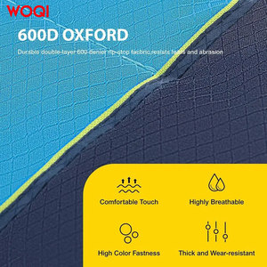 Chaise de camping pliable extra large WOQI Outdoor, capacité de charge 450 lbs, structure en aluminium, bleu paon, chaise de jardin - Product Image 5