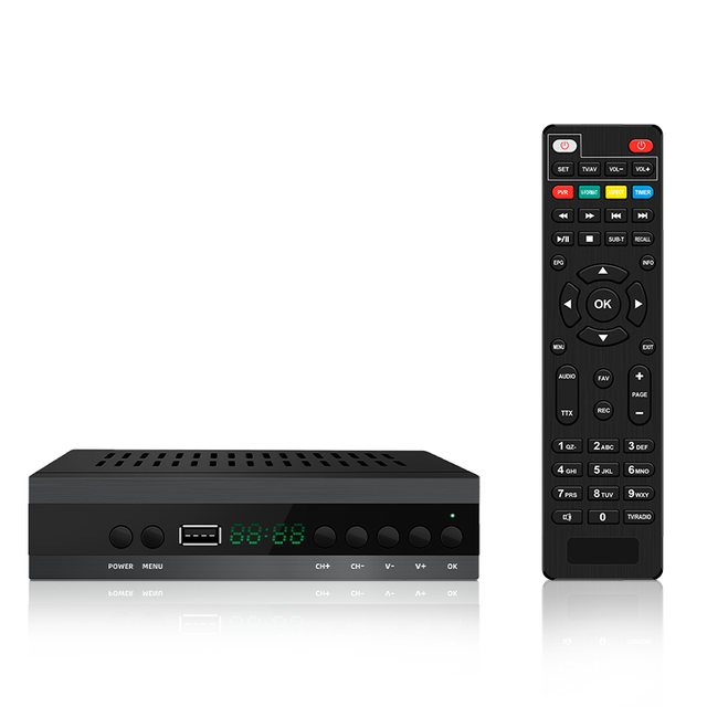Wholesale Price of DVB-T2 Set Top Box HD1080P H.265 Decoder Digital Dvb T2 Set Top Bpx to Italy Poland Germany Spain.