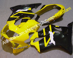 Kit de carénage complet pour moto Honda CBR600 F4 1999 2000 <span class=keywords><strong>CBR</strong></span> <span class=keywords><strong>600</strong></span> CBR600F4 <span class=keywords><strong>99</strong></span> 00 600F4 Injection Jaune Noir - Product Image 1