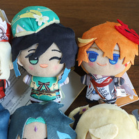 20 modèles de figurines en peluche Genshin Impact, porte-clés en peluche douce et lumineuse, jouet en peluche