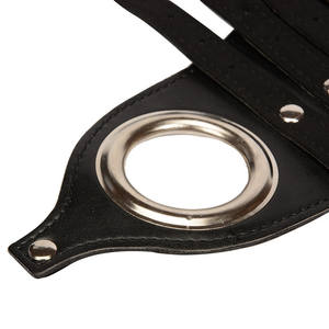 Ceinture d'orgasme forcé en cuir PU ceinture de chasteté masculine porte-baguette AV harnais de contraintes de bondage - Product Image 2