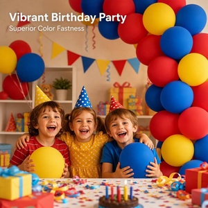 Lot de 100 ballons professionnels de 10 pouces, ballons ronds mats en latex, couleurs assorties arc-en-ciel, pour <span class=keywords><strong>anniversaire</strong></span>, vente en gros - Product Image 2