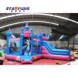 싸구려 공장 냉동 풍선 바운스 하우스 배너 공주 엘사 풍선 탄력 성 키즈 야외 파티 상업 - Product Image 4