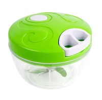 3 Mes Multifunctionele Groente Fruit Knoflook Cutter Chopper Twist Shredder Handmatige Vleesmolen Kookgadgets Tool