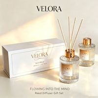 Yave 150ml Diffuseur de parfum d'ambiance de luxe avec bâtonnets, coffret cadeau -02, sans fumée, sans alcool, huile essentielle parfumée pour intérieur