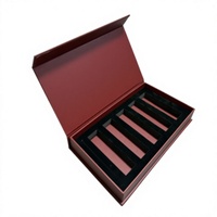 Boîtes cadeaux magnétiques personnalisées, emballage cosmétique de luxe avec mousse en velours pour parfum et rouge à lèvres