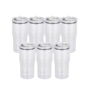 Meilleures ventes - Gobelet en plastique anti-fuite de 40 oz à double paroi avec poignée pour le bureau, le lieu de travail, l'usage quotidien - Product Image 5