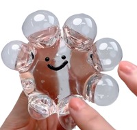 Balle anti-stress à bulles pour l'acné, jouet sensoriel à remontée lente, balle à eau à presser doucement pour adultes et enfants