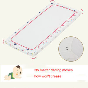 Nuevo precio barato Jersey natural de algodón unisex transpirable muselina elástica sábana ajustada para <span class=keywords><strong>cuna</strong></span> para bebés - Product Image 5