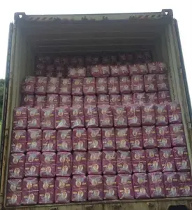 Pemasok popok bayi grosir ultra-tipis di Tiongkok stok paket besar Kelas B pita Frontal popok bayi kain tanpa tenun