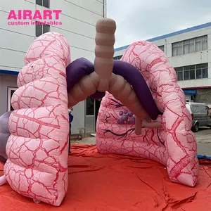 A fábrica A03 fez o pulmão inflável com célula cancerosa