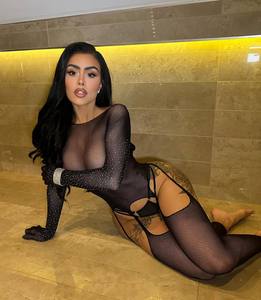 2025 nuevo cuerpo <span class=keywords><strong>completo</strong></span> sin entrepierna Medias Lencería mono sin costuras transparente Sexy diamante Fishnet ropa interior con guantes - Product Image 1