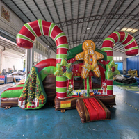Vente en gros de châteaux gonflables de Noël pour enfants, château gonflable de Noël commercial pour les fêtes