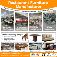 Tables et chaises de restaurant de style sud-est asiatique, mobilier commercial, sièges de banquette pour chaînes de restaurants