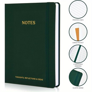 Cuadernos gruesos Diario Mujer 7x10 Cuaderno de tapa dura de lino moderno - Product Image 1