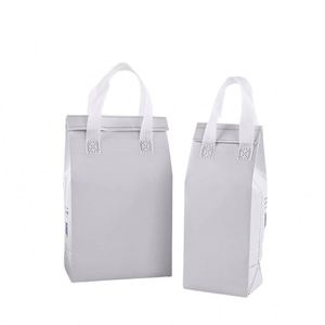 Sac isotherme jetable non tissé avec logo personnalisé, en aluminium, isolé thermiquement pour boissons chaudes, café, livraison de nourriture, sac de courses - Product Image 1