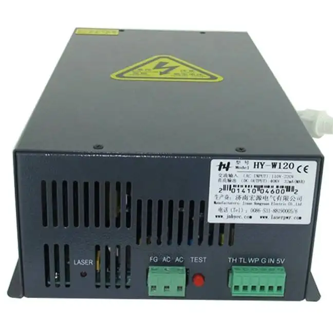HY-W120 120W CO2 เลเซอร์แหล่งจ่ายไฟ 110V 220V Universal PSU 100W Co2 เลเซอร์แหล่งสําหรับเลเซอร์เครื่องหมาย