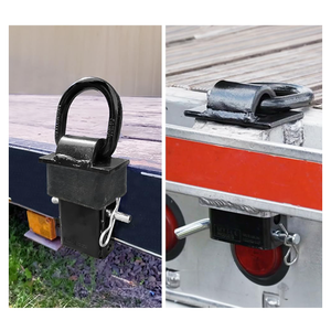 Heavy Duty Trailer Cổ Phần Pocket D Ring với thêm an ninh Bolt Nut có thể điều chỉnh cổ phần Pocket Tie xuống - Product Image 3