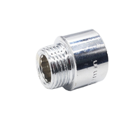 Vanne de sécurité Green Rain pour raccords PEX, en fer chromé, raccord femelle x mâle 10mm GT1010 forgé