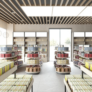 <span class=keywords><strong>Scaffali</strong></span> del supermercato legno d'acciaio di progettazione unica con gli <span class=keywords><strong>scaffali</strong></span> di esposizione della <span class=keywords><strong>libreria</strong></span> del minimarket dello spuntino dell'asta di chiusura - Product Image 3