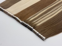 Extensions de cheveux humains invisibles et sans couture en PU injecté, qualité supérieure, cheveux bruts européens, double épaisseur, livraison rapide