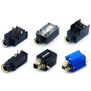 Conector de micrófono de 6,35 mm, conector CK de tres pines amarillos, interfaz de audio y vídeo, conector de micrófono chapado en oro, base de micrófono plateada - Product Image 1